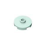 Plate Special Round 2 x 2 with Center Stud (Jumper Plate) #18674 Light Aqua