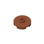Plate Special Round 2 x 2 with Center Stud (Jumper Plate) #18674 Dark Orange