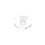 Plate Special Round 2 x 2 with Center Stud (Jumper Plate) #18674 Trans-Clear
