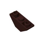 Slope Inverted 45 3 x 1 Double with 2 Blocked Open Studs #18759  Dark Brown Gobricks