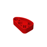 Technic Beam 2 x 3 L-Shape with Quarter Ellipse Thick #71708 Gobricks Red Gobricks