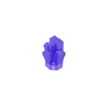 Rock 1 x 1 Crystal 5 Point #30385 Trans-Purple Gobricks