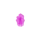 Rock 1 x 1 Crystal 5 Point #30385 Trans-Dark Pink Gobricks