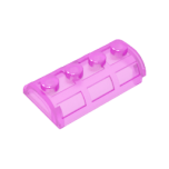 Container Treasure Chest Lid #4739a Trans-Dark Pink Gobricks