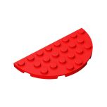 1/2 CIRCLE PLATE 4X8 #22888 Red