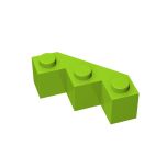 Wedge 3 x 3 Facet #2462 Lime