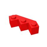 Wedge 3 x 3 Facet #2462 Red