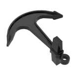 Boat, Anchor - Single Top Hole #2564