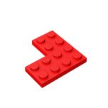 Plate 4 x 4 Corner #2639 Red