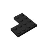 Plate 4 x 4 Corner #2639 Black