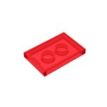 Flat Tile 2 x 3 #26603 Trans-Red Gobricks