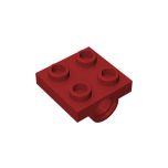 Plate Special 2 x 2 with 2 Pin Holes #2817  Dark Red Gobricks