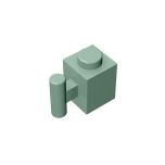 Brick Special 1 x 1 with Handle #2921/28917  Sand Green Gobricks