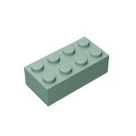 Brick 2 x 4 #3001 Sand Green