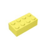 Brick 2 x 4 #3001 Bright Light Yellow Gobricks