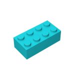 Brick 2 x 4 #3001 Medium Azure