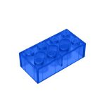 Brick 2 x 4 #3001 Trans-Dark Blue