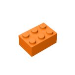 Brick 2 x 3 #3002 Orange