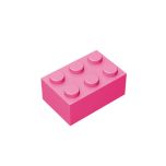 Brick 2 x 3 #3002 Dark Pink Gobricks 1 KG
