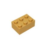 Brick 2 x 3 #3002 Pearl Gold
