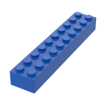 Brick 2 x 10 #3006 Blue