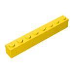 Brick 1X8 #3008 Yellow