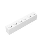 Brick 1 x 6 #3009 White