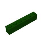 Brick 1 x 6 #3009 Dark Green