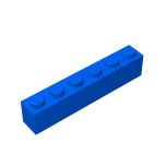 Brick 1 x 6 #3009 Blue