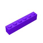 Brick 1 x 6 #3009 Dark Purple