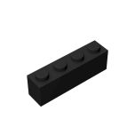 Brick 1 x 4 #3010 Black