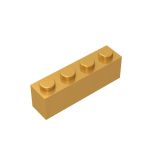 Brick 1X4 #3010 Pearl Gold