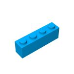 Brick 1 x 4 #3010 Dark Azure
