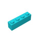 Brick 1 x 4 #3010 Medium Azure