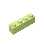 Brick 1X4 #3010 Yellowish Green