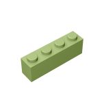Brick 1 x 4 #3010 Olive Green