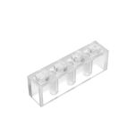 Brick 1 x 4 #3010 Trans-Clear