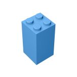 Brick 2 x 2 x 3 #30145 Medium Blue Gobricks