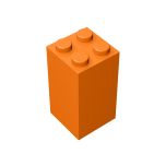 Brick 2 x 2 x 3 #30145 Orange Gobricks