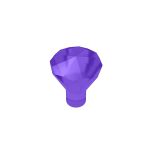 Rock 1 x 1 Jewel 24 Facet #30153 Trans-Purple