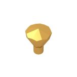 Rock 1 x 1 Jewel 24 Facet #30153 Pearl Gold