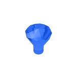 Rock 1 x 1 Jewel 24 Facet #30153 Trans-Dark Blue
