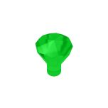 Rock 1 x 1 Jewel 24 Facet #30153 Trans-Green