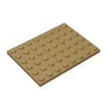 Plate 6 x 8 #3036 Dark Tan