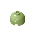 Brick, Round 2 x 2 Dome Top - Blocked Open Stud with Bottom Axle Holder x Shape + Orientation #553b 