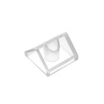 Slope 45 2 x 2 Double #3043  Trans-Clear Gobricks