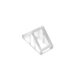 Slope 45 2 x 1 Double #3044  Trans-Clear Gobricks
