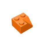 Slope 45 2 x 2 Double Concave #3046 Orange