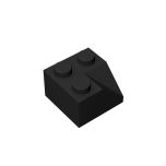 Slope 45 2 x 2 Double Concave #3046 Black
