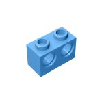 Technic, Brick 1 x 2 with Holes #32000  Medium Blue Gobricks